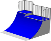 Skate QUARTER PIPE 150-180