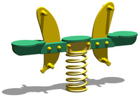Houpačka pružinová TANDEM BANANA
