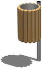 Odpadkový koš LEGNO - ZINCATO